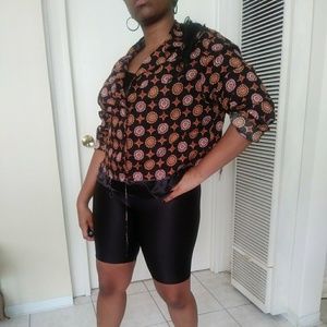 Vintage cropped button up